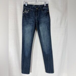 Howmy Embellished stretch Skinny Junior Jeans Size 5